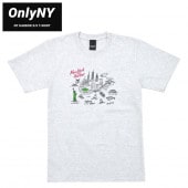 ONLY NY オンリーニューヨーク Tシャツ NY HARBOR S/S T-SHIRT 半袖 カットソー トップス メンズ S-XL アッシュ グレー 【単品購入の場合はメール便発送】【送料無料】