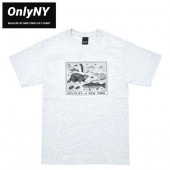ONLY NY オンリーニューヨーク Tシャツ WILDLIFE OF NEW YORK S/S T-SHIRT 半袖 カットソー トップス メンズ S-XL アッシュ グレー 【単品購入の場合はメー
