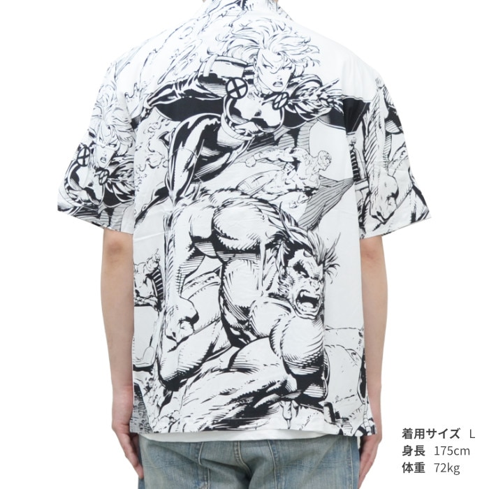 HUF × MARVEL ハフ × マーベル シャツ X-MEN RESORT SHIRT リゾート