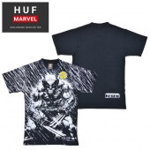 HUF × MARVEL ハフ × マーベル Tシャツ WOLVERINE RAIN S/S TEE 半袖 カットソー トップス メンズ S-XL ブラック TS01890 【単品購入の場合はメール便