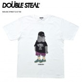 DOUBLE STEAL ֥륹ƥ T MOUSE STREET S/S T-SHIRT TEE Ⱦµ åȥ ȥåץ  ۥ磻 M-XL 922-14020 ñʹξϥͥݥȯ̵ۡ