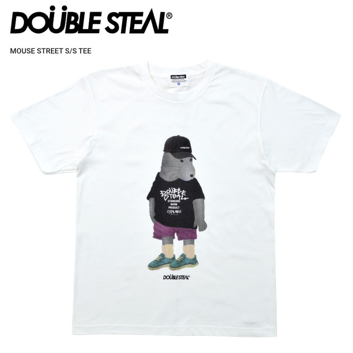 DOUBLE STEAL ダブルスティール Tシャツ MOUSE STREET S/S T-SHIRT TEE