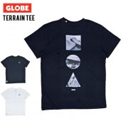 GLOBE グローブ Tシャツ Terrain Tee 半袖 カットソー トップス メンズ M-XL ブラック ホワイト GB02241000 【単品購入の場合はメール便発送】【送料無料】【セール】|
