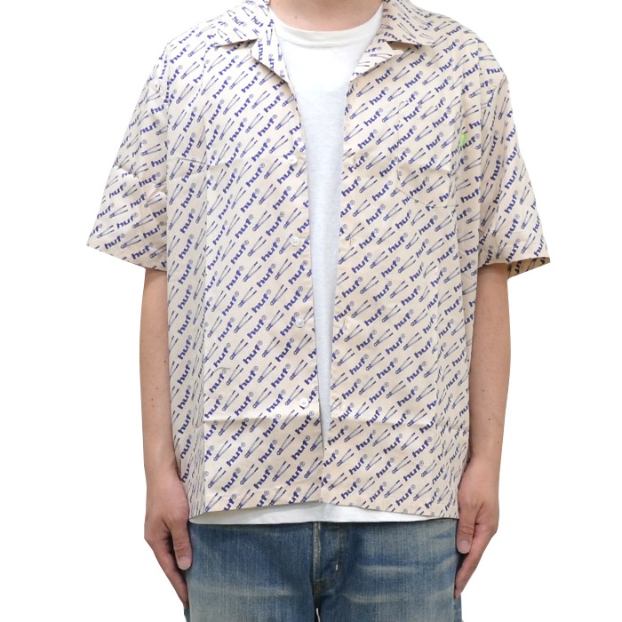 HUF ハフ シャツ BREAKER S/S WOVEN TOP SHIRT リゾートシャツ