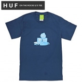 HUF ハフ Tシャツ ON THE ROCKS S/S TEE 半袖 カットソー トップス メンズ S-XL ネイビー TS01730 【単品購入の場合はメール便発送】【送料無料】【セール】|▼ ハ
