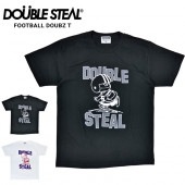 DOUBLE STEAL ダブルスティール Tシャツ FOOTBALL DOUBZ S/S T-SHIRT TEE 半袖 カットソー トップス メンズ ブラック ホワイト M-XL 923-14027