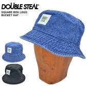 DOUBLE STEAL ֥륹ƥ ϥå SQUARE BOX LOGO BUCKET HAT CAP Хåȥϥå ˹ å 423-92044 ñʹξϥͥݥȯ̵ۡ