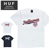 HUF × THRASHER ハフ × スラッシャー Tシャツ PORTOLA S/S TEE 半袖 カットソー トップス メンズ M-XL ブラック ホワイト TS01922 【単品購入の場合はメー