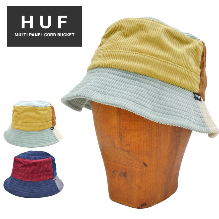 HUF ハフ ハット MULTI PANEL CORD BUCKET HAT CAP バケット