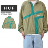 HUF ϥ ե꡼ RANGE QUARTER ZIP POLAR FLEECE ե꡼㥱å ץ륪Сե꡼  ֥륾  M-XL ꡼ FL00183 ̵