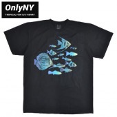 ONLY NY オンリーニューヨーク Tシャツ TROPICAL FISH S/S T-SHIRT 半袖 カットソー トップス メンズ M-XL ブラック 【単品購入の場合はネコポス便発送】【送料無料