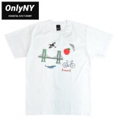 ONLY NY オンリーニューヨーク Tシャツ COASTAL S/S T-SHIRT 半袖 カットソー トップス メンズ M-XL ホワイト 【単品購入の場合はメール便発送】【送料無料】【セール】|