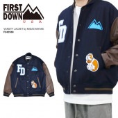 FIRST DOWN USA եȥ 㥱å VIRSITY JACKET BY MIDAS MIYAKE  ॸ㥱å  ֥륾  M-XL ͥӡ F342568C ̵ۡڥ