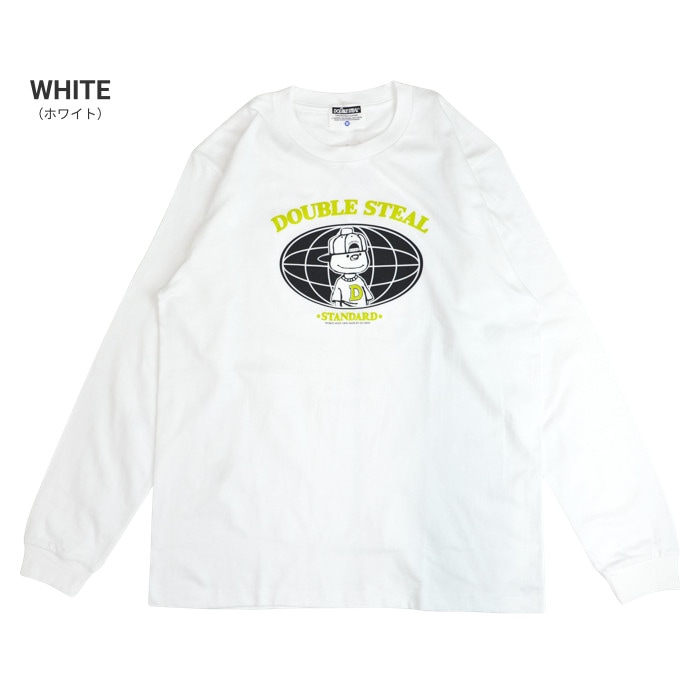 だぶる出品✩.*˚ DOUBLE STEAL ダブルスティール ロンT GLOBAL DOUBZ LOGO L/S T