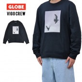 GLOBE  å Vigo Crew ե꡼ 롼ͥå ȥ졼ʡ  M-XL ֥å GB02313003 ̵ۡڥ