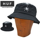 HUF ϥ ϥå TANGLED WEBS BUCKET HAT CAP Хåȥϥå å ˹ S/M L/XL ֥å HT00687 ñʹξϥͥݥȯ̵ۡ