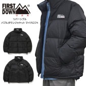 FIRST DOWN USA եȥ 㥱å BUBBLE DOWN JACKET MICROFT Х֥󥸥㥱å ޥե С֥  M-L ֥å F542001 ̵