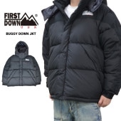 FIRST DOWN եȥ 㥱å BUGGY DOWN JACKET MICROFT Х󥸥㥱å ޥե  M-L ֥å F342503C ̵ۡڥ