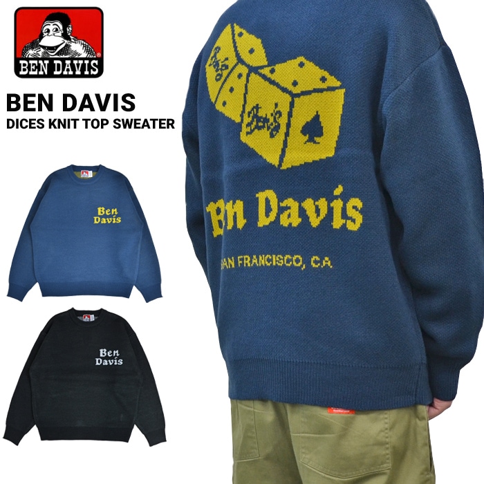 BEN DAVIS ベンデイビス セーター DICE KNIT TOP SWEATER クルー