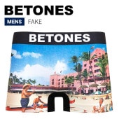 BETONES ビトーンズ ボクサーパンツ アンダーウェア FAKE UNDERWEAR 下着 インナー ショーツ メンズ FKE001 ブラック 【単品購入の場合はメール便発送】【送料無料】|▼ ハ