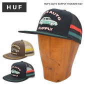 HUF �ϥ� ����å� HUF'S AUTO SUPPLY TRUCKER HAT CAP ˹�� ��å��奭��å� ���ʥåץХå�����å� 5�ѥͥ륭��å� �֥�å� �֥饦�� HT00705 ������̵����