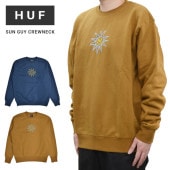 HUF ϥ å SUN GUY CREWNECK SWEATSHIRT ե꡼ ȥ졼ʡ  M-XL PF00580 ̵