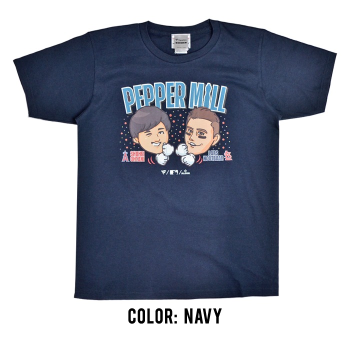 【祝！MLB開幕戦】WBC 大谷・ヌートバー ペッパーミル Tシャツ NavyＬ ペッパーミル T シャツ 大谷＆ヌートバー』最速で3万枚を突破