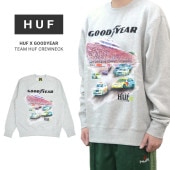 HUF  GOODYEAR ϥ  åɥ䡼 å TEAM HUF CREWNECK ե꡼ ȥ졼ʡ  M-XL PF00632 ̵