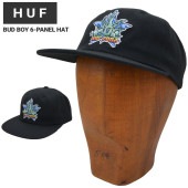 HUF �ϥ� ����å� BUD BOY 6-PANEL HAT CAP ˹�� ���ʥåץХå�����å� 6�ѥͥ륭��å� HT00765 ������̵����