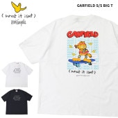 (What it isNt) ART BY MARK GONZALES × GARFIELD Tシャツ ガーフィールド BIG TEE カットソー トップス オーバーサイズ ルーズフィット 半袖 メン