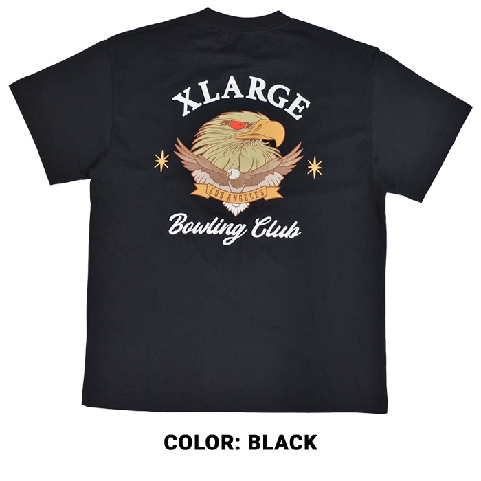 早い者勝ち 大人気 XLARGE BOWLING CLUB S/S TEE Tシャツ ロゴ XLARGE】BOWLING CLUB S/S SHIRT 半袖シャツ 【エクストララージ