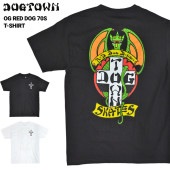 DOGTOWN ドッグタウン Tシャツ OG RED DOG 70s T-SHIRT 半袖 カットソー トップス メンズ ブラック ホワイト M-XL 【単品購入の場合はメール便発送】【送料無料】【セ