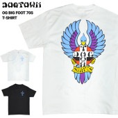 DOGTOWN ドッグタウン Tシャツ OG BIG FOOT 70s T-SHIRT 半袖 カットソー トップス メンズ ブラック ホワイト M-XL 【単品購入の場合はメール便発送】【送料無料】|