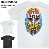 DOGTOWN ドッグタウン Tシャツ OG BULL DOG 70s T-SHIRT 半袖 カットソー トップス メンズ ブラック ホワイト M-XL 【単品購入の場合はメール便発送】【送料無料】【