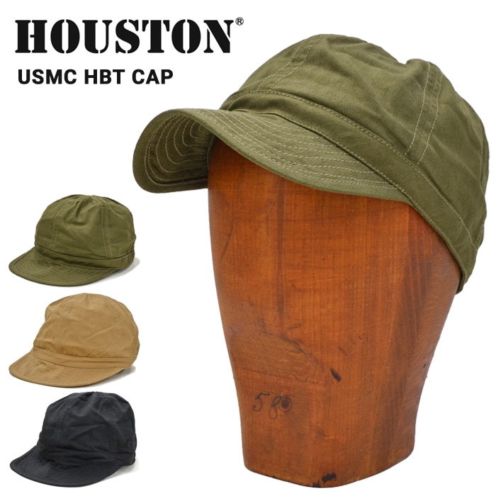 HOUSTON ヒューストン キャップ USMC HBT CAP ヘリンボーン ツイル キャップ 帽子 6774 【メール便発送で送料無料