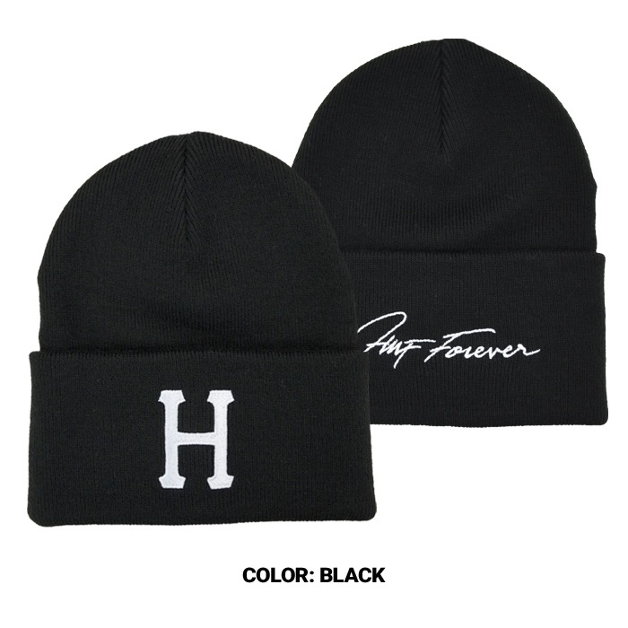 HUF ハフ ビーニー HUF FOREVER BEANIE HAT CAP ニットキャップ 帽子 ニット帽 BN00124  【ネコポス便発送で送料無料】-NAKED-STORE 公式通販サイト