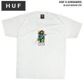 HUF × AVENGERS ハフ × アベンジャーズ Tシャツ BLACK WIDOW TEE 半袖 カットソー トップス メンズ M-XL ホワイト TS02203 【単品購入の場合はメール便発送