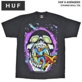 HUF × AVENGERS ハフ × アベンジャーズ Tシャツ STRANGE SKULL TEE 半袖 カットソー トップス メンズ M-XL ブラック TS02197 【単品購入の場合はメール便