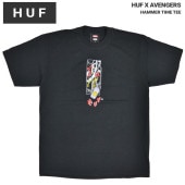 HUF × AVENGERS ハフ × アベンジャーズ Tシャツ HAMMER TIME TEE 半袖 カットソー トップス メンズ M-XL ブラック TS02199 【単品購入の場合はメール便発送