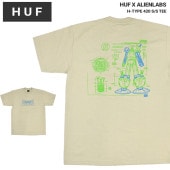 HUF × ALIENLABS ハフ × エイリアンラボ Tシャツ H-TYPE 420 S/S TEE 半袖 カットソー トップス メンズ M-XL クレイ TS02123 【単品購入の場合はメール