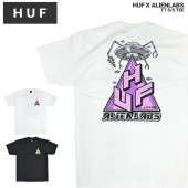 HUF × ALIENLABS ハフ × エイリアンラボ Tシャツ AL TT S/S TEE 半袖 カットソー トップス メンズ M-XL ブラック ホワイト TS02121 【単品購入の場合はネコ