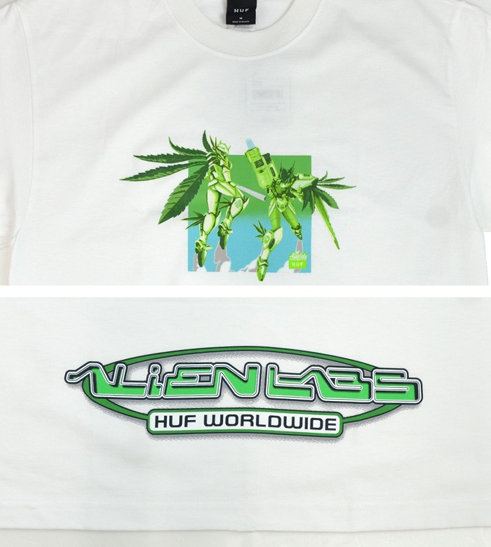 パブちゃんパブ HUF × ALIENLABS ハフ × エイリアンラボ Tシャツ AL H-WING S/S