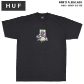 HUF × ALIENLABS ハフ × エイリアンラボ Tシャツ AL MECH BUDDY S/S TEE 半袖 カットソー トップス メンズ M-XL ブラック TS02126 【単品購入の場合