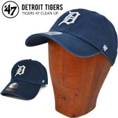 '47 フォーティーセブン TIGERS 47 CLEAN UP CAP クリーンナップ キャップ 帽子 メンズ レディース ユニセックス NAVY 【送料無料】|▼ ハ行|ブランド名で探す-BRAN