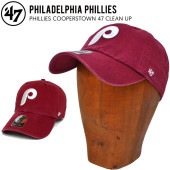 47 キャップ '47 フォーティーセブン PHILLIES COOPERSTOWN 47 CLEAN UP CAP クリーンナップ キャップ 帽子 メンズ レディース ユニセックス CARDINAL