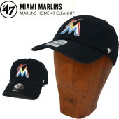 47 キャップ '47 フォーティーセブン MARLINS HOME 47 CLEAN UP CAP クリーンナップ キャップ 帽子 BLACK 【送料無料】|▼ ハ行|ブランド名で探す-BRAND