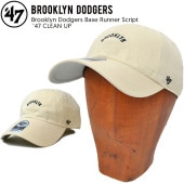 47 キャップ '47 フォーティーセブン BROOKLYN DODGERS BASE RUNNER SCRIPT 47 CLEAN UP CAP クリーンナップ キャップ 帽子 ストラップバックキャ