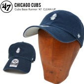 47 キャップ '47 フォーティーセブン CUBS BASE RUNNER 47 CLEAN UP CAP クリーンナップ キャップ 帽子 ストラップバックキャップ 紺 ネイビー MLB カブス 【