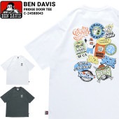BEN DAVIS ベンデイビス Tシャツ FRIDGE DOOR TEE 半袖 カットソー トップス チャコール ホワイト M-XL C-24580043 【単品購入の場合はメール便発送】|▼ ハ行