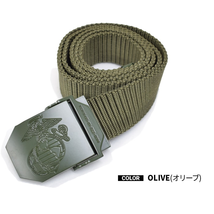 米軍 実物 ユーティリティベルト USタイプ USMC ロゴ入り ユーティリティベルト ミリタリーベルト